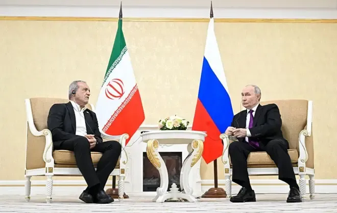 پزشکیان و پوتین در ترکمنستان