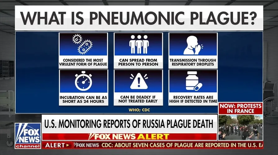 US monitoring reports of Russia plague death